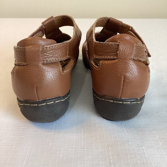 Bjorndal Echo Dark Tan Leather Women's Size 6 1/2 - Picture 4 of 12